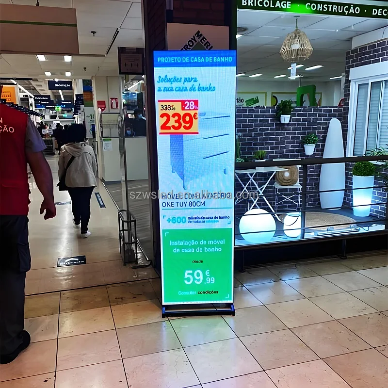 Wondershine светодиодный плакат для напольной панели 640x1920 мм P2.5 P2.0 рекламный знак экран