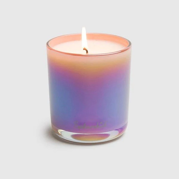 Best price 4oz 6oz 8oz 10oz luxury empty heat resistant luxury gift iridescent custom candle jar for christmas