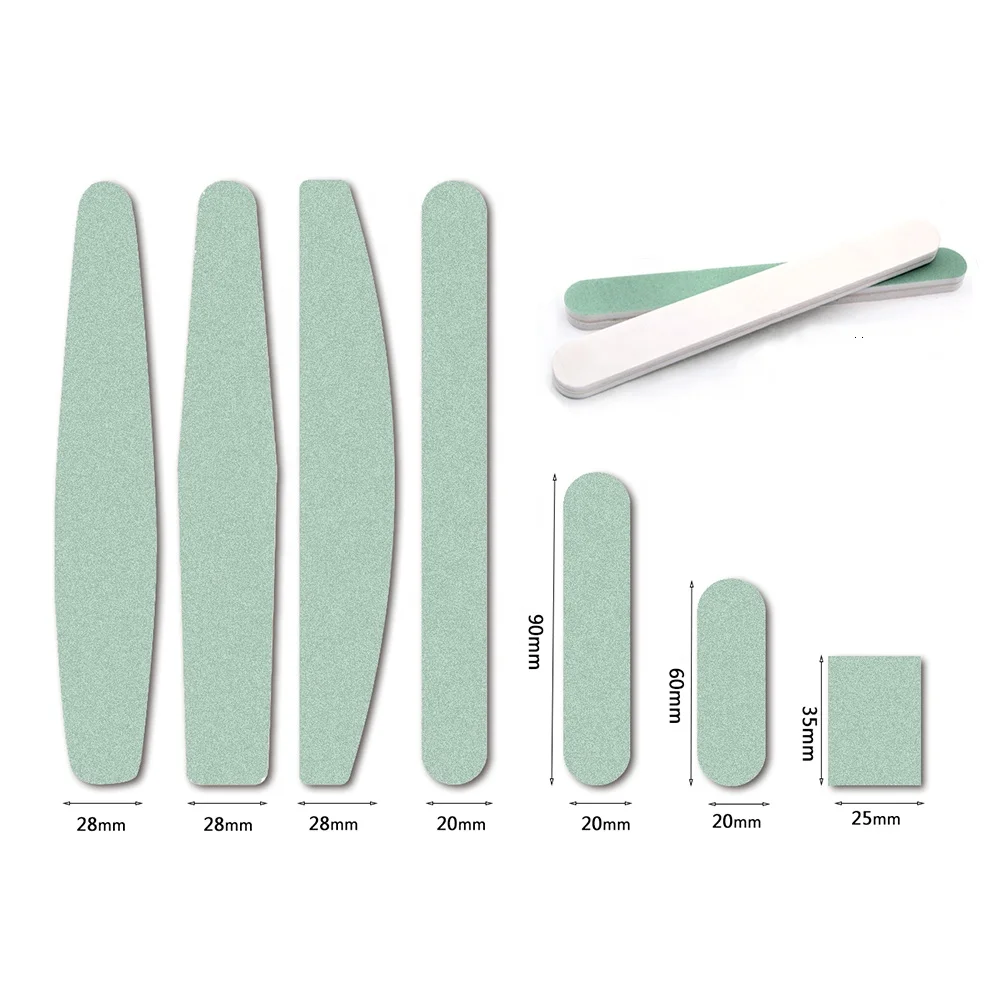 600/3000 Green-White Shining Buffer Polish Buffing File Shiner Nail Shiny Buffs and Files 600 3000 Custom Logo