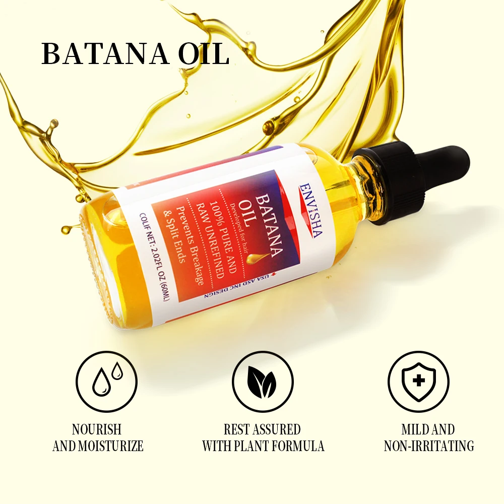 Natural Hair Growth Batana Oil Moisturizing Repair Damaged Hair Thickness Oil Serum for Men and Women