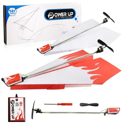 kids outdoor games for kids Rechargeable motor electric manual paper throwing aircraft