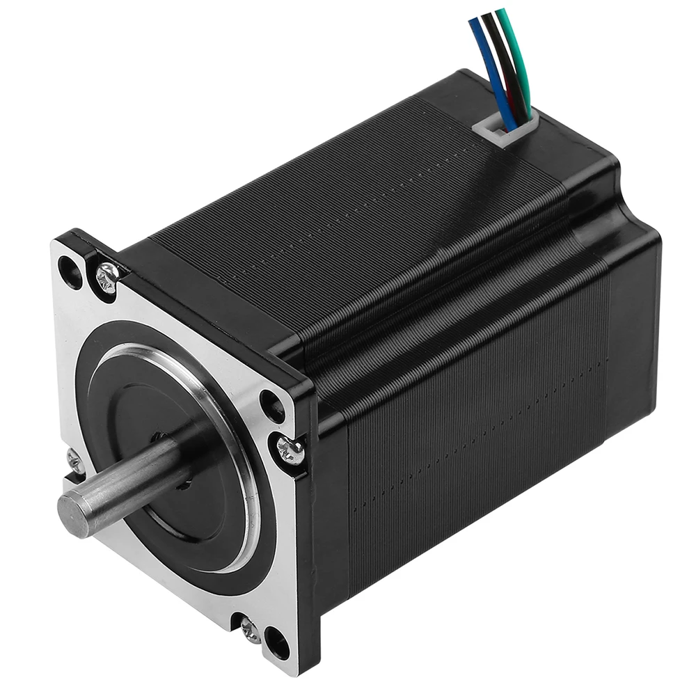 Шаговый двигатель Rtelligent 57A3 Nema 23, 3 Нм, 4 ведущих, D-образный вал, 57 мм, фланцевый, для гравировально-фрезерного станка с ЧПУ