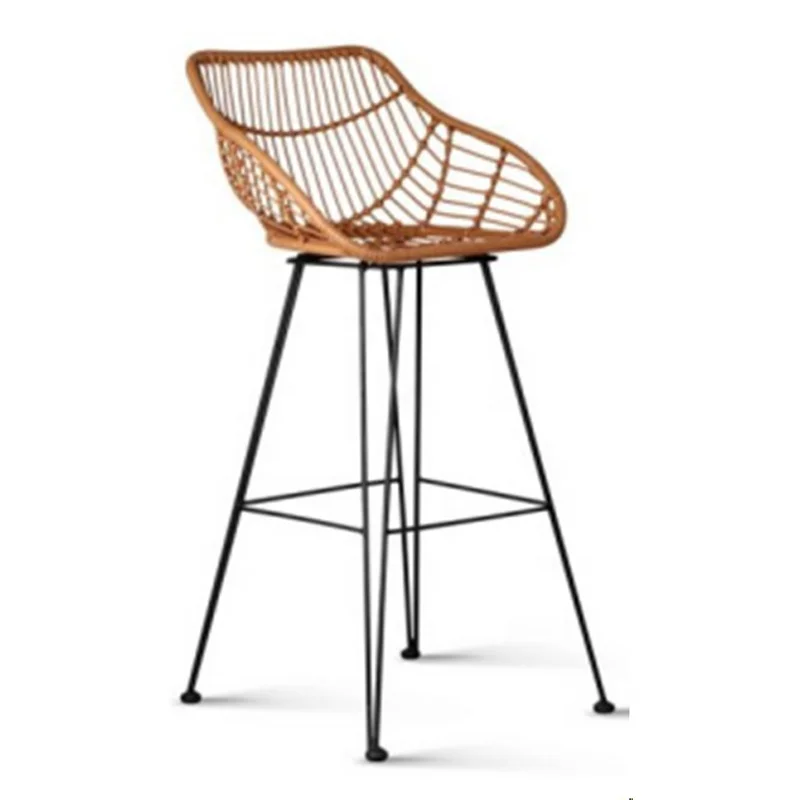 Rattan Bar Stools Outdoor Garden Furniture Bistro Bar Restaurant Rattan Chair