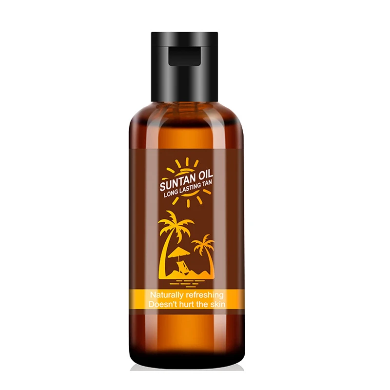 Herbicos Beach Sexy Solarium Suntan Oils Long Lasting Natural Tan Protection Body Bronzer Self-tanning Oil