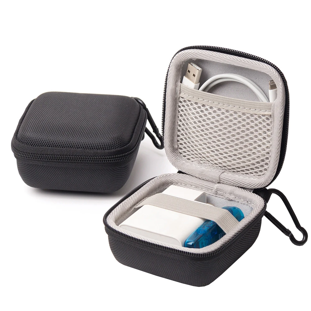 Portable Storage Case Carrying Waterproof Hard Shell For Earphone Electronic Accessories Organizer Mesh Elastic Durable Custom