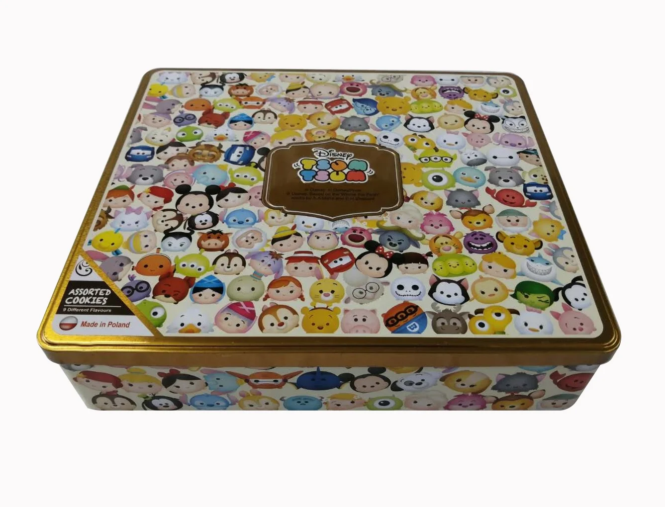 Customized   printed large square tin box