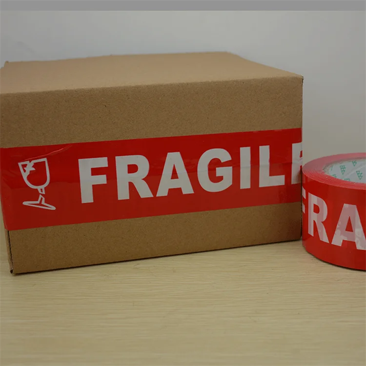 Branded Suppliers OPP Packaging Adhesive Cello Jumbo Roll Shipping Custom Logo Printed Clear Fragile Plastic Bopp Packing Tape