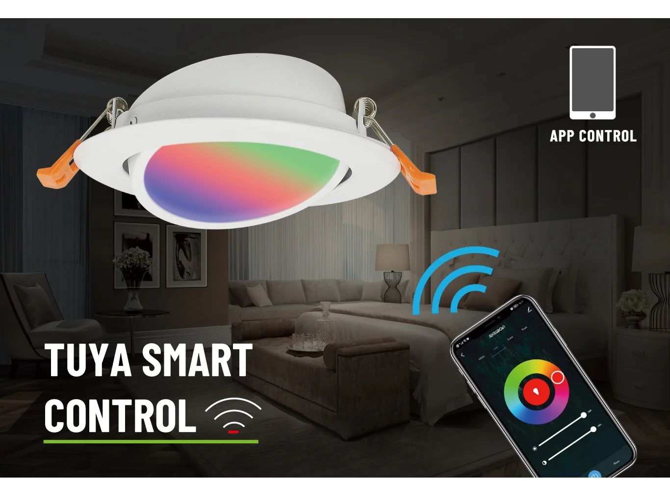 Dimmable 120V Smd Led Side Light Profile Regressed Gimbal Slim Rgb Pot Lights 4 Inch 6 Inch