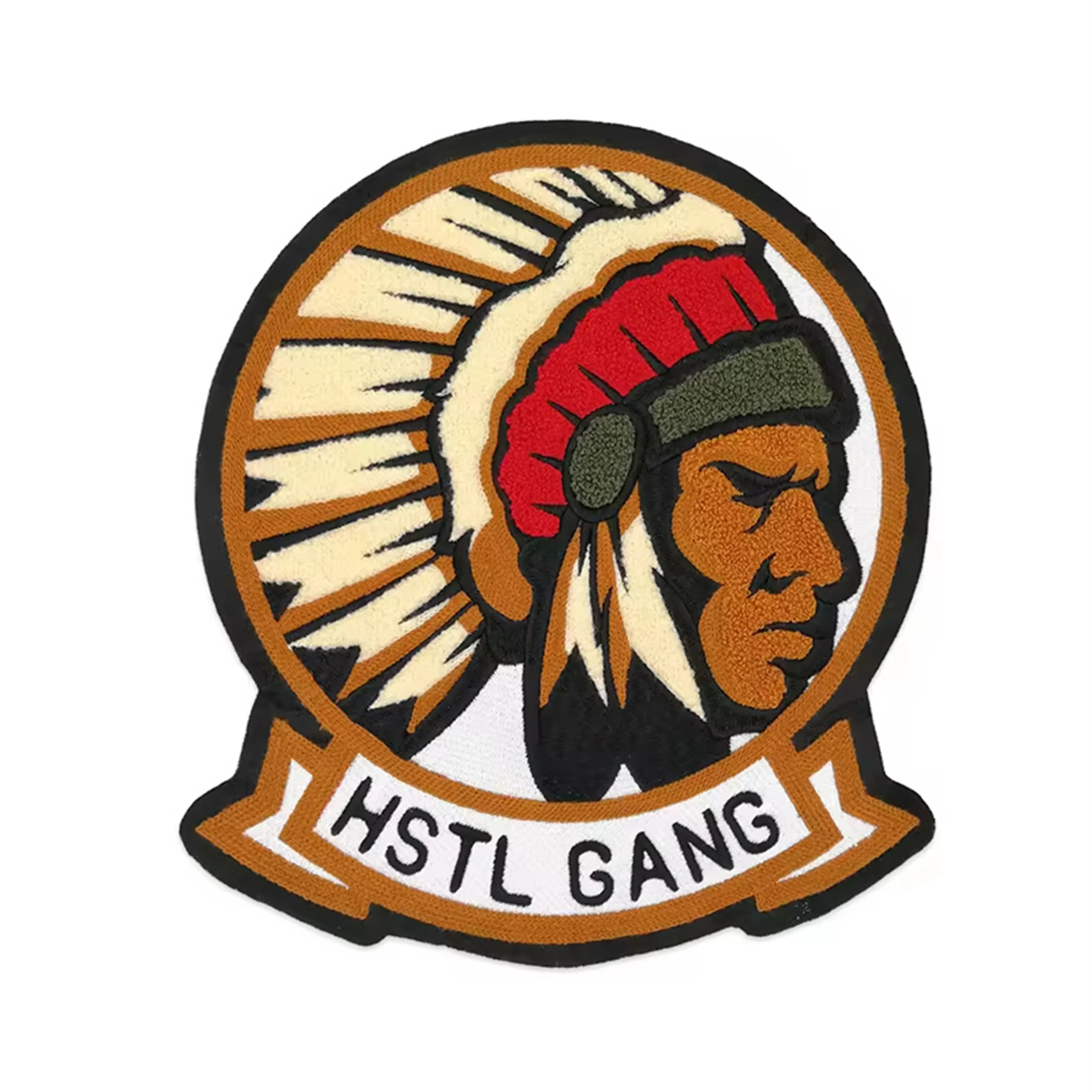 3D Design Heat Transfer Chenille Embroidery Patch Woven Embroidered Letter Logo Patch Custom Iron On Chenille Embroidery Patch