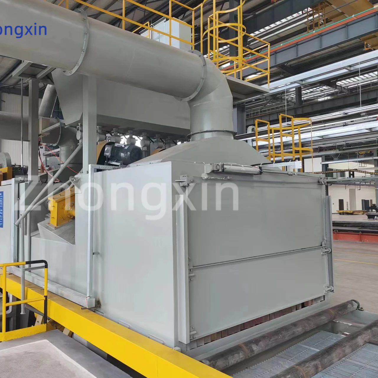 Custom Q69 steel sheet profile Steel structure roller pass shot blasting machine
