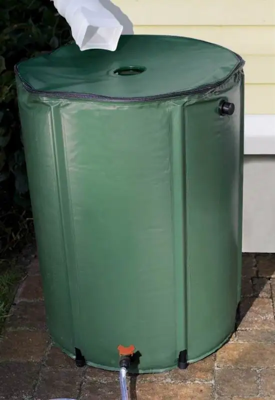 PVC Rain barrel plastic collapsible rain barrel Green Water Storage Tank