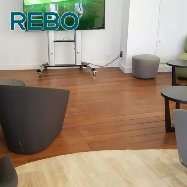 Natural color bamboo wooden parquet deck flooring