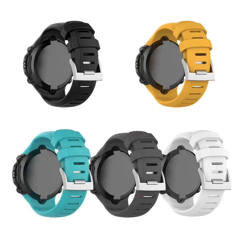 Silicone Watchband Watch Strap for Suunto D6 Dive/ D6i Novo/ D6i Zulu Universal Band Smartwatch Replacement Bracelet