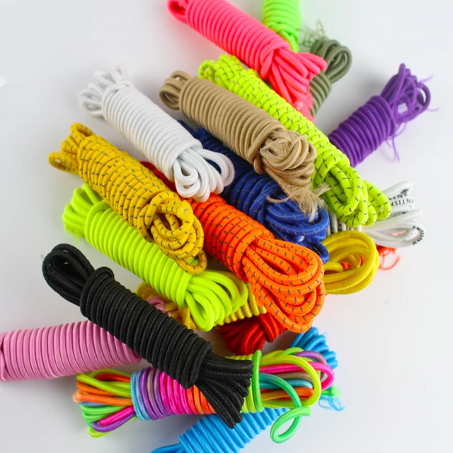 Factory Custom  2.5mm rainbow    Multicolor Round elastic cord   for garment