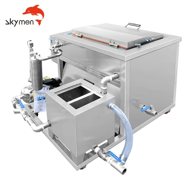 Skymen JP-300G 1500W 100L OEM filter industrial ultrasonic fuel injector cleaner
