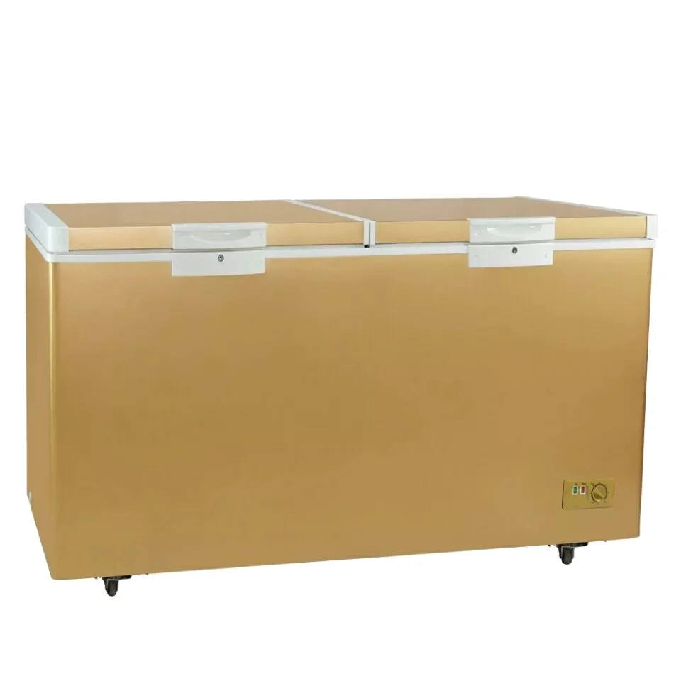 Морозильник на солнечной батарее, двухдверный холодильник, бесплатные запасные части, двойная дверь, 12 складных морозильных камер, 5 ящиков, 81 комплект, CB, Ce