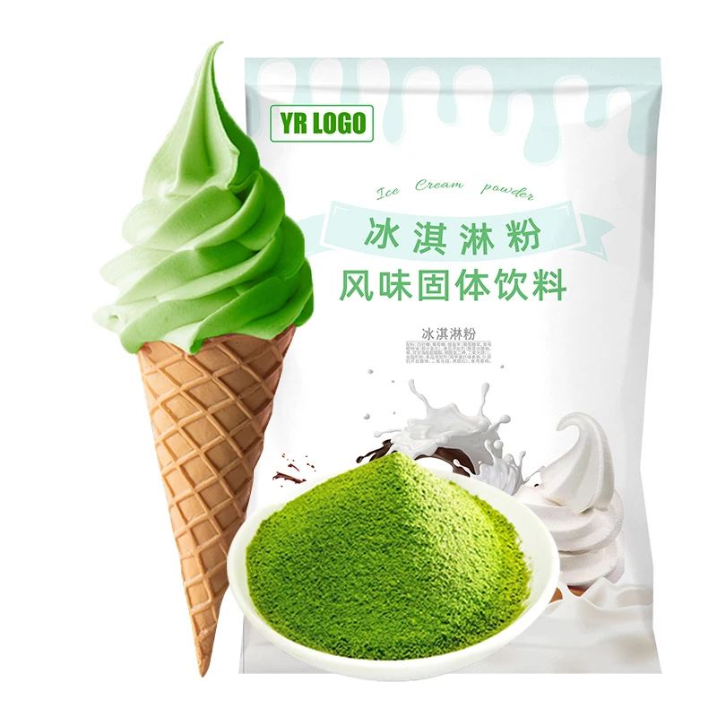 DDYO Ice Cream Powder Milk Soft Serve Ice-Cream-Powder Matcha Flavor for Machine
