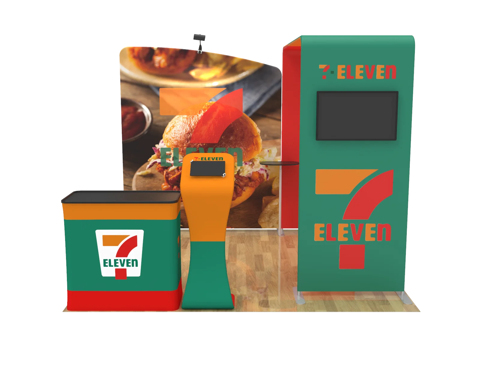 high quality exhibit advertising equipment good booth with washable fabrics