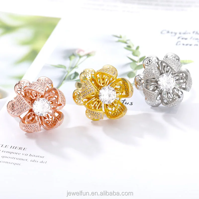  Полые Открытые и закрытые кольца для женщин 2020 Bijoux Femme цветущее цветочное кольцо ювелирные изделия оптом