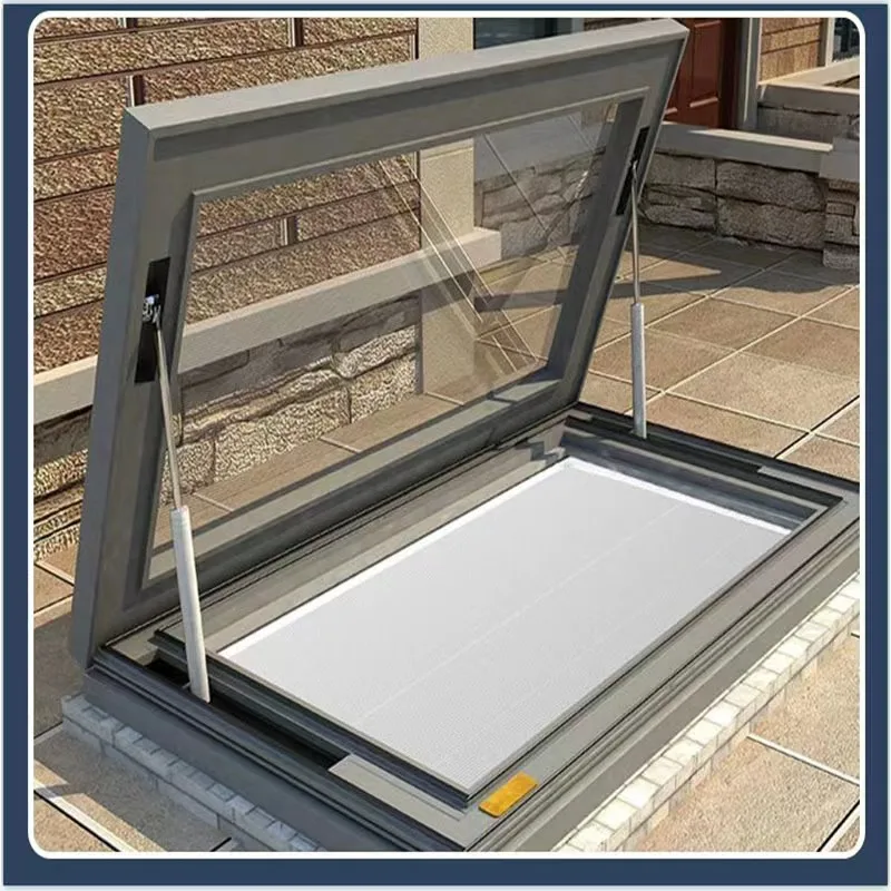 German style house aluminum auto venting double glazed glass roof skylight window