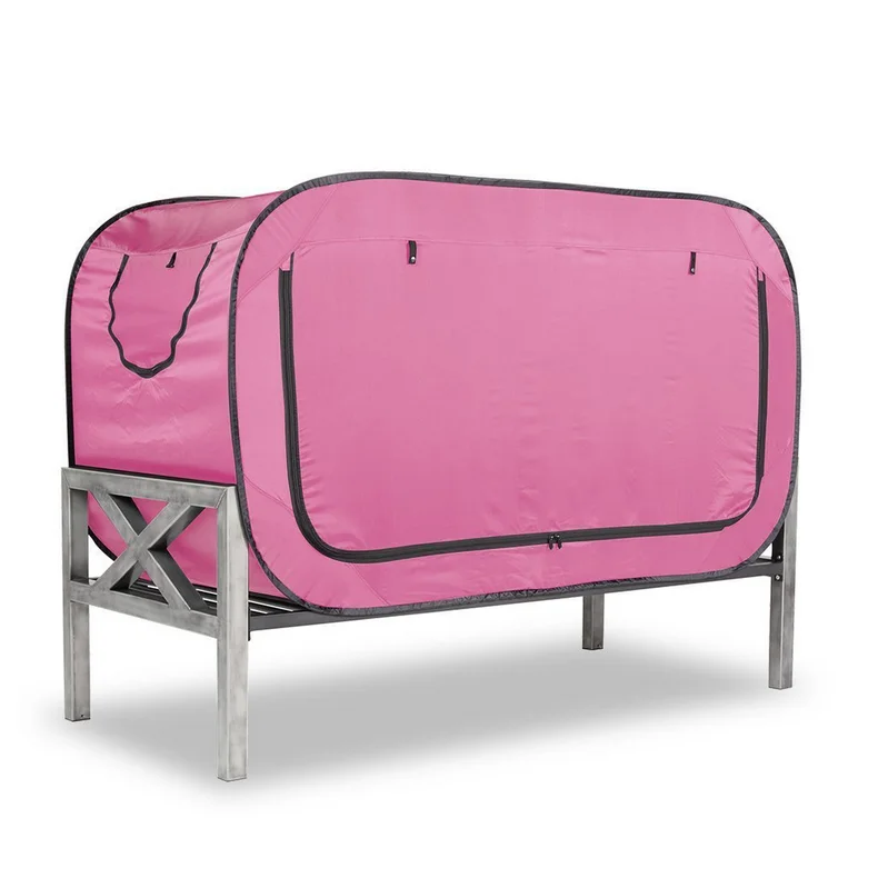 Wholesale custom pop up tent folding portable frame breathable 1 person twin bed size pop sleeping bed tent privacy for adults