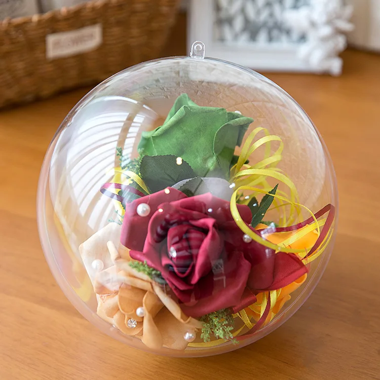 Прозрачный открытый полый пластиковый шар