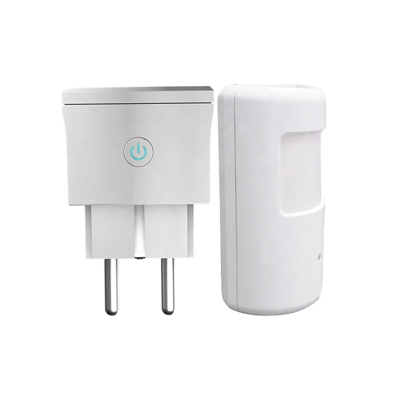 Sensor PIR with EU Mini Plug Socket receiver RF Wireless Contact Sensor for Smart Houseware