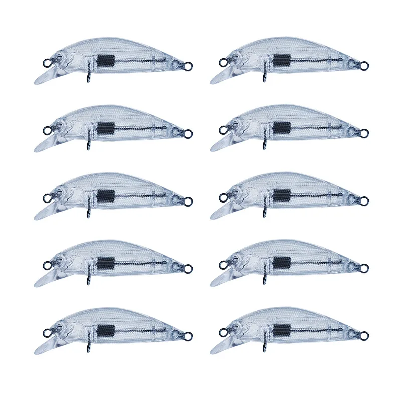NEW OEM Unpainted Blanks Bait 5g 6cm Wobblers Minnow Sinking Rattles Special Weight Inside DIY Fishing Lures