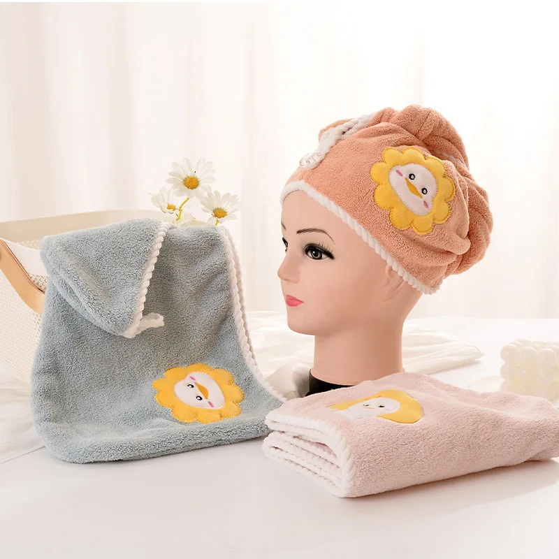 Custom logo hair towel microfiber quick dry microfibre hair drying towel wrap turban microfiber hair towel wrap for women