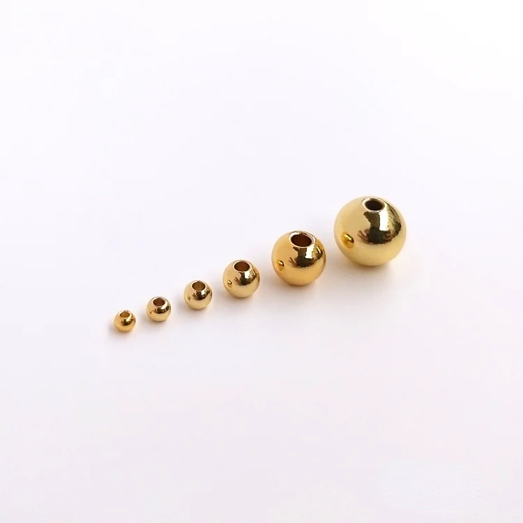 Factory Direct 2-6mm Diy Bracelet Accessories Jewelry Gold Filled Stopper Spacer Beads