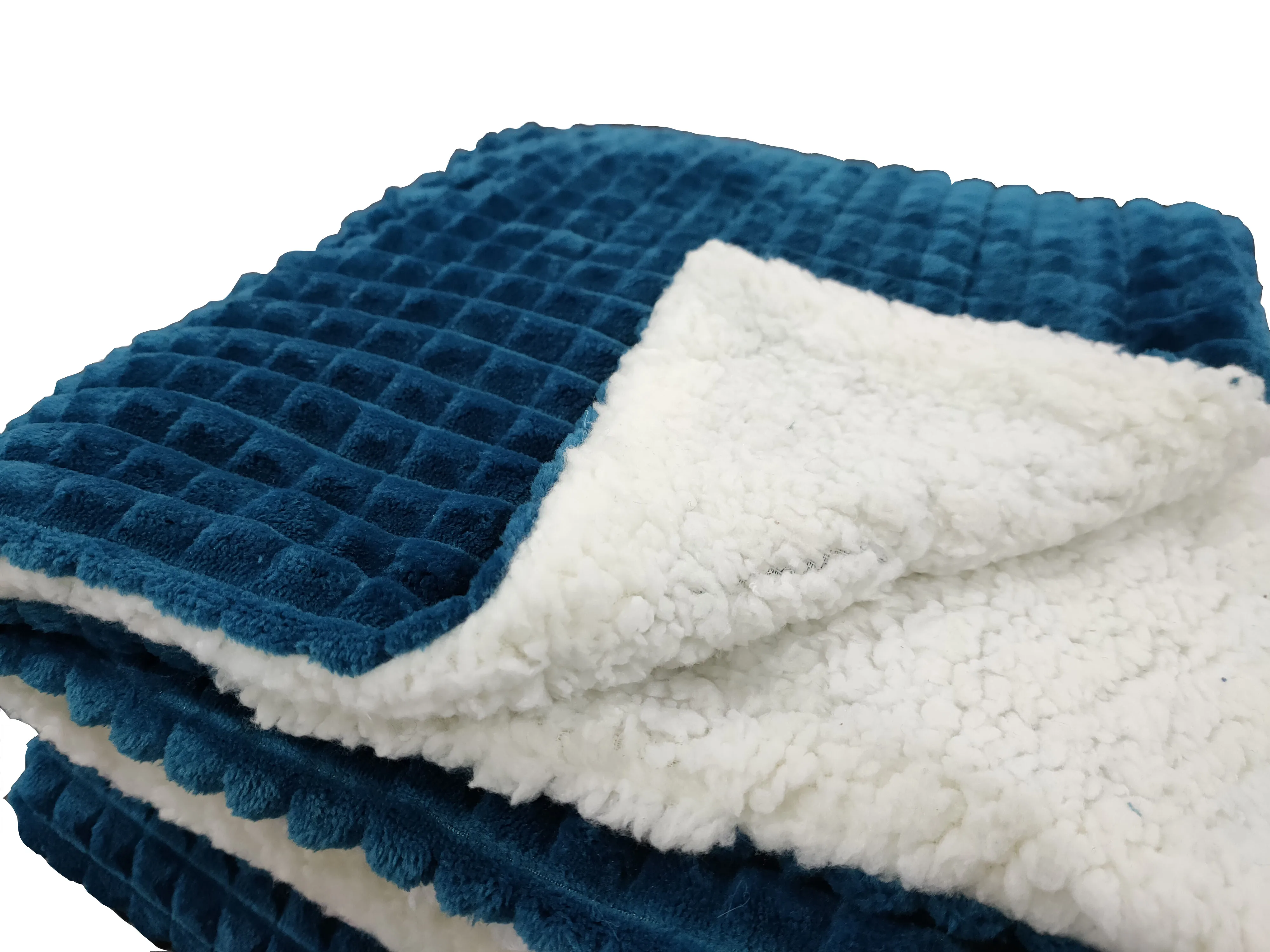 High Sherpa Fleece Puffy Lamb Wool Blanket For Bed