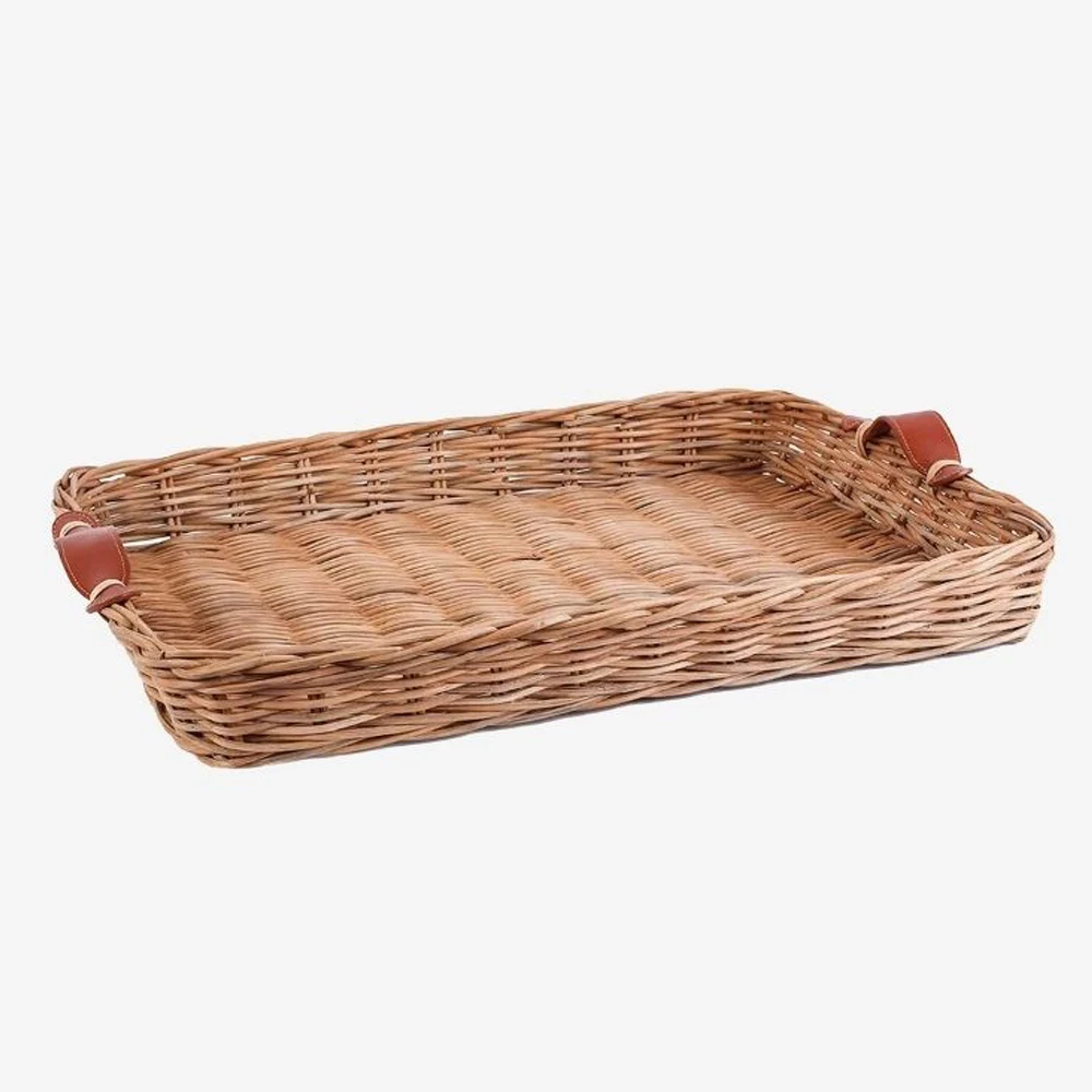 Hand woven rattan bread tray rattan basket wicker basket gift storage basket