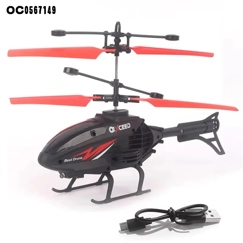 Rc Helicopter with Watch Remote Control Plane Kit Toy Flying Airplane Airplanes Toys Kids Hand Sensor for kids