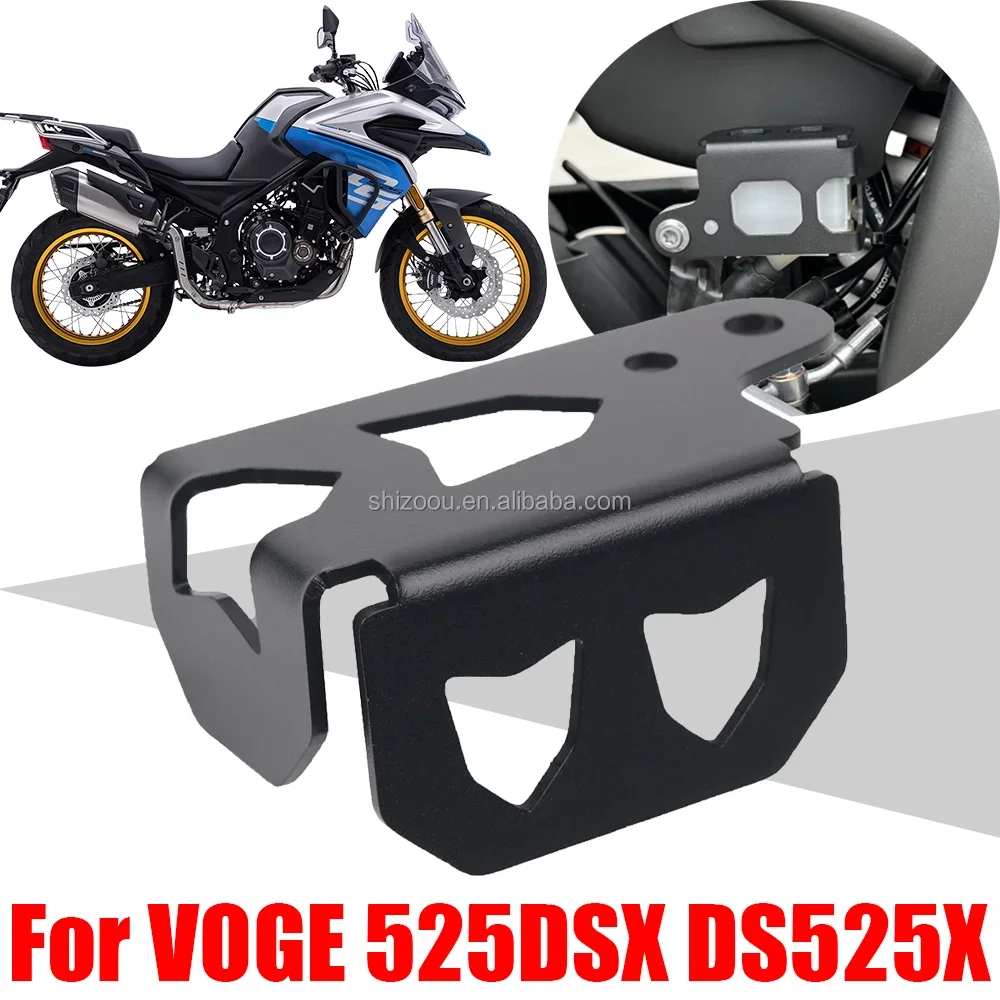 Motorcycle Brakes Rear Brake Oil Tank Cover Fluid Reservoir Guard Tank For LONCIN VOGE Valico 525DSX DSX525 DS525X DSX 525 DSX