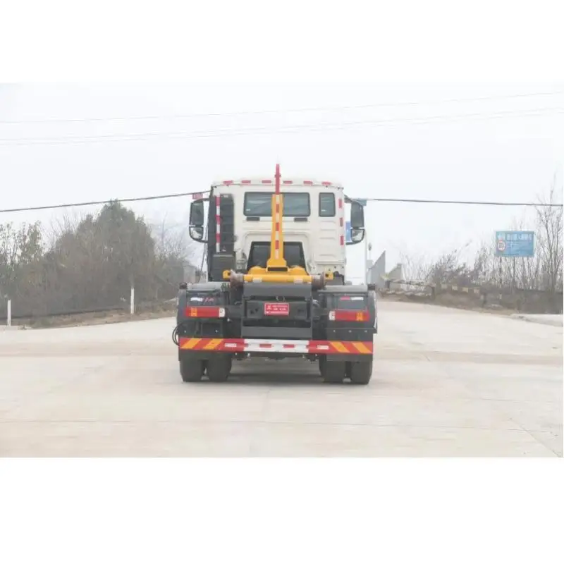 Sinotruk HOWO задний двухосный ручной привод 20 кубических крюков мусоровоз