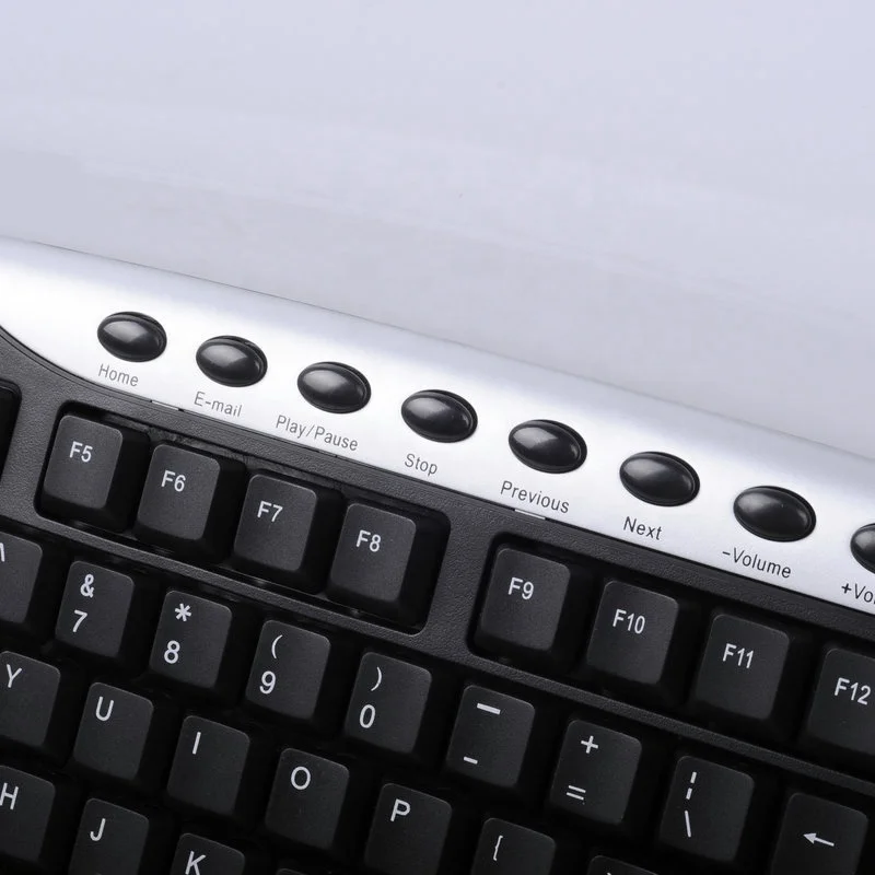 Office Multimedia Keyboard Wired Russian Arabic French Spanish USB 104 Keys PC Desktop Wired Cheap Multimedia Keyboard OEM ODM