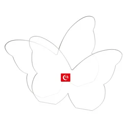 TX Acrylic Butterfly Cake Board Guide Edge Shape Baking Tools Acrylic Ganache Disc Cake Essentials Kit For Smooth Buttercream