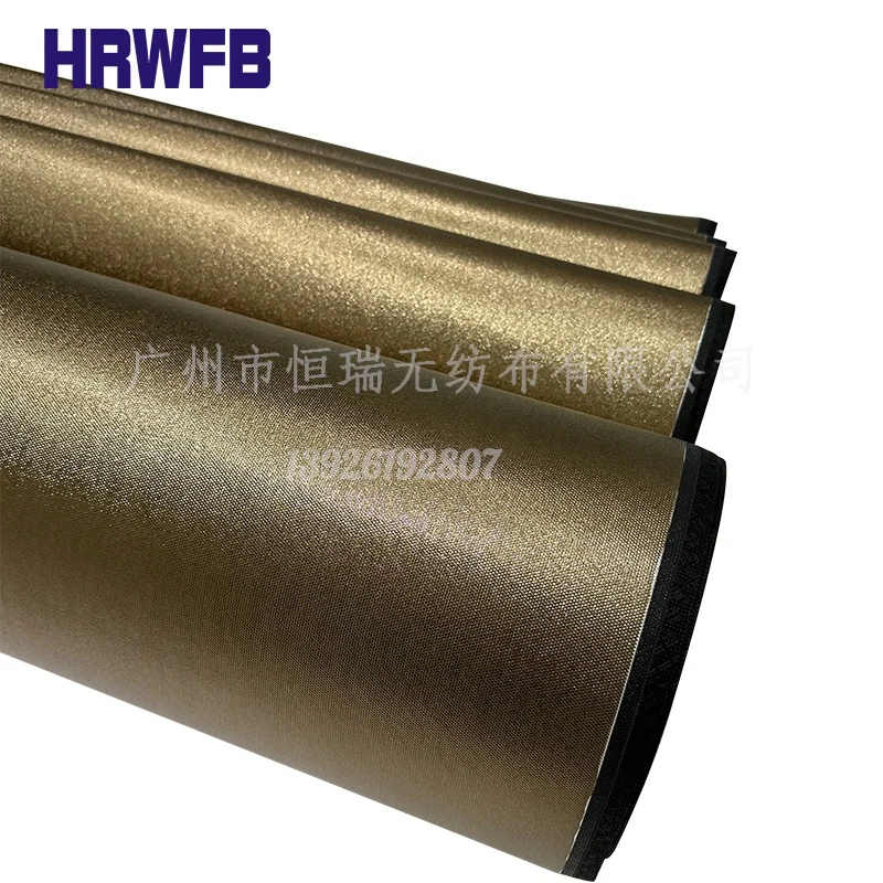 Luxury Design Oil-resistant Leather Gold Matte Metallic Laminating Paper