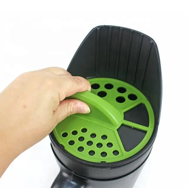 3 Size Adjustable 80oz Openings Anti Clog Hand Fertilizer Spreader Shaker Factory Customized Sustainable Handheld Seed Spreader