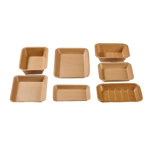 100% disposable paper tray for fruit or salad