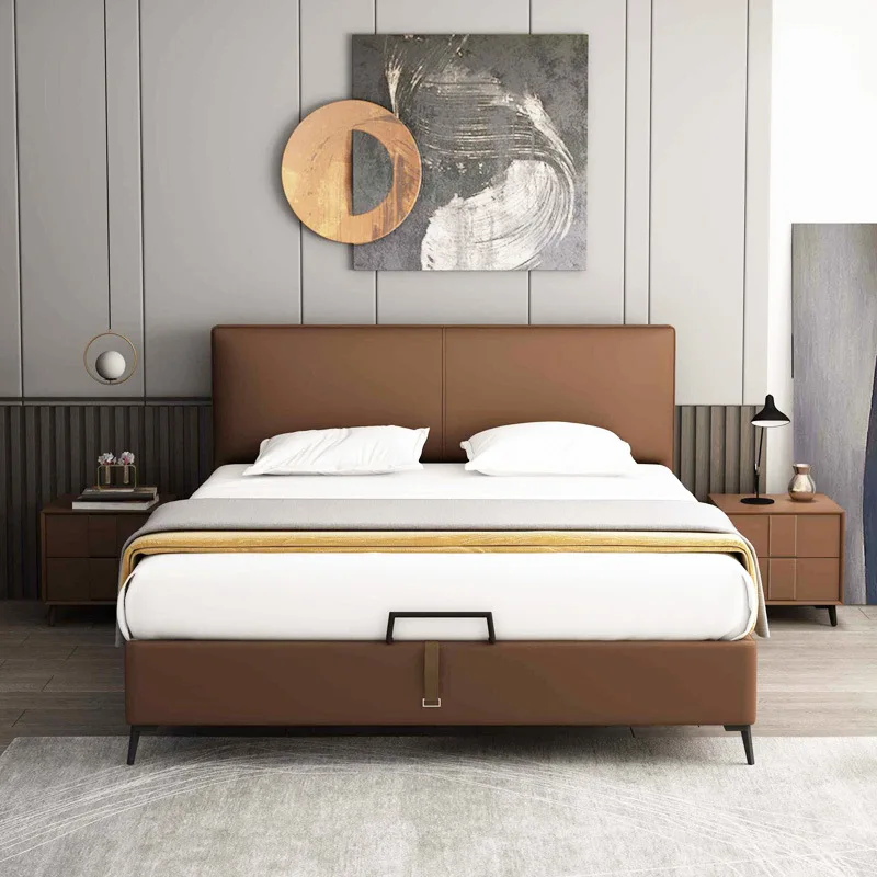 Bedroom furniture sets no mattress king 1.8m queen twin single upholstered  bed frame double modern soft hotel fabric beds