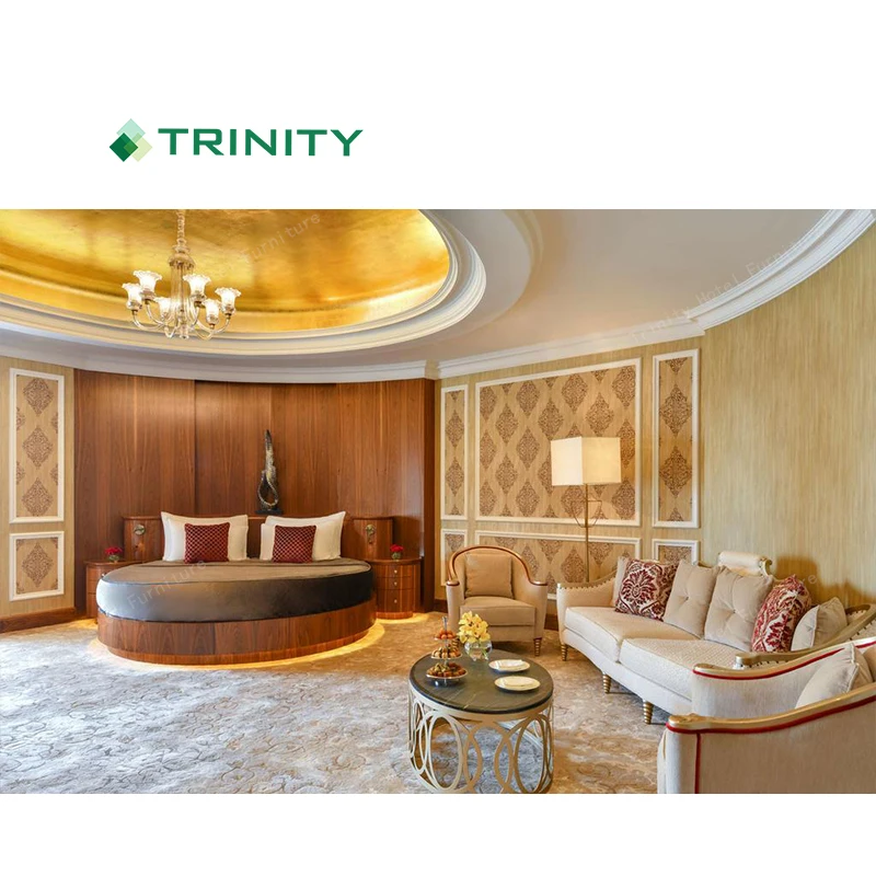 Custom Made High End 5 Star Modern Hotel Bedroom Set Luxury Hotel Room Furniture Package For Sale