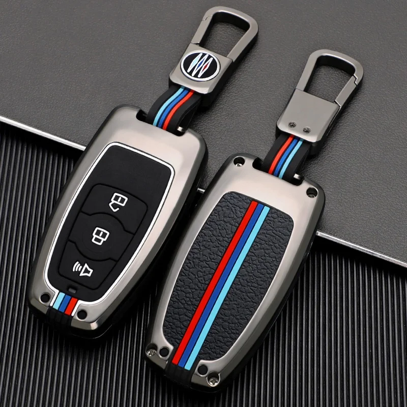 Vtear Car Key Case Cover 3/4 Buttons Keychain Bag For Haval F7/F7X/H1/H2/H2S/H3/H4/H5/H6/H7/H8/H9/Jolion Accessories Hot Sale
