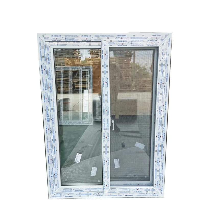Cheap Price Apartment Pvc Office Sliding Window White Color Sliding Tinted Glass Windows For Sale