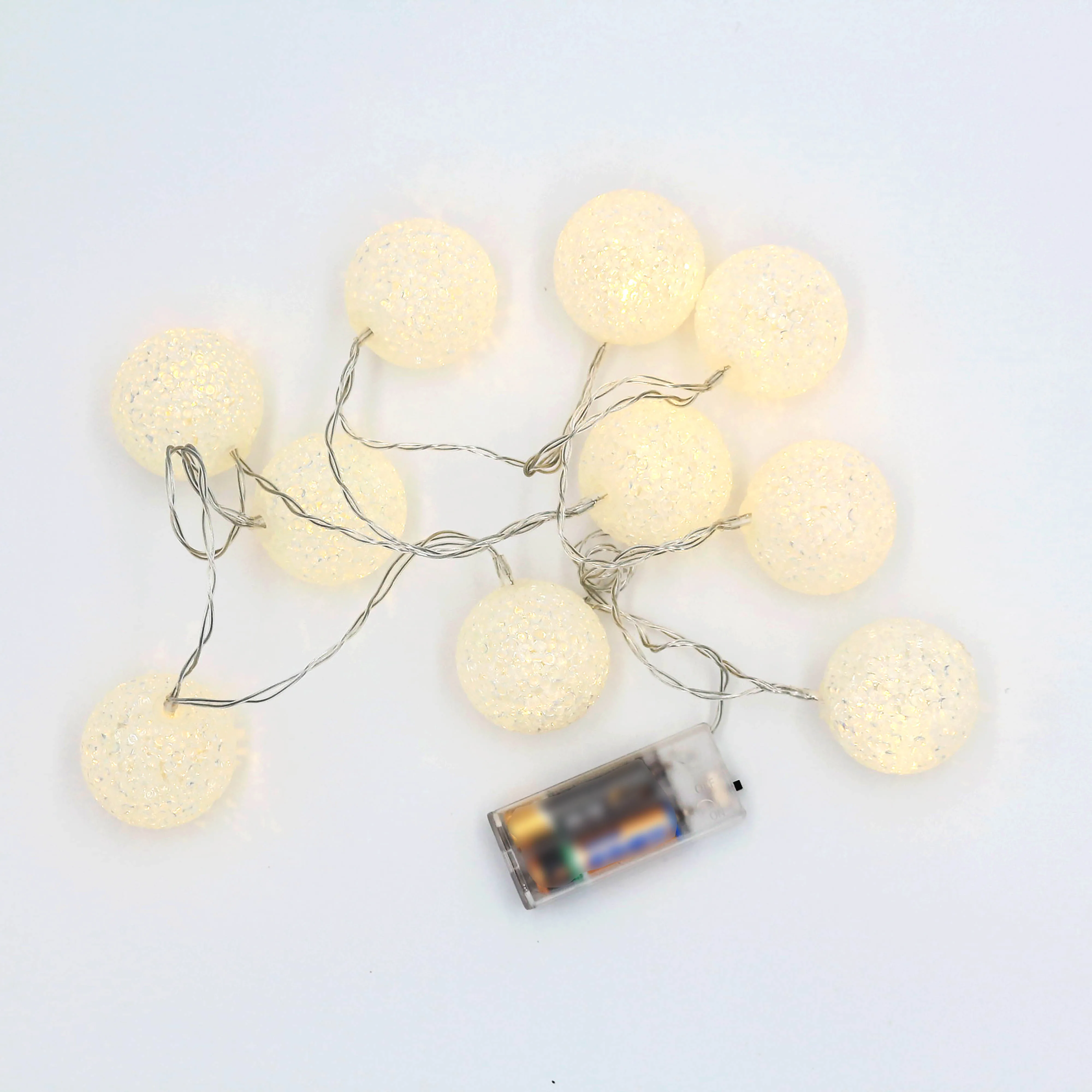 JHD0600043 10 LED Little Ball String Light Curtain Wall Christmas Decoration Light