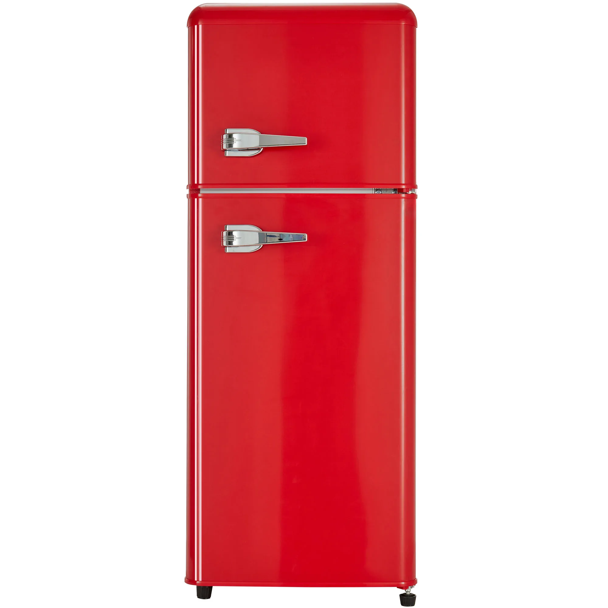 American Retro Mini 72L Top-Freezer Double-Door Refrigerator for Dormitory Office Home Hotel New Compact Refrigeration Equipment