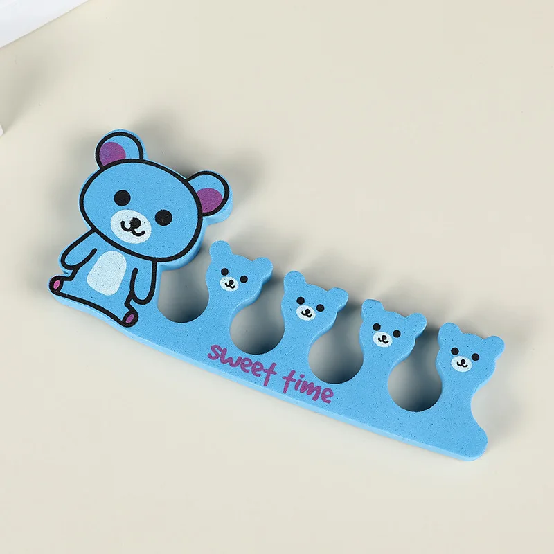 Nail Polish Pedicure Tools Kids Fashion Small Animal Finger Toe Spacers Cartoon Cute Soft EVA Sponge Toe Separators