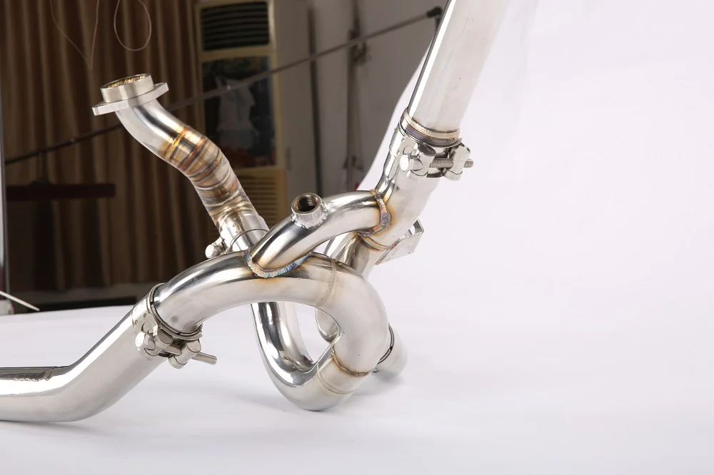 Factory direct selling motorcycle stainless steel exhaust pipe parts for Suzuki SV1000