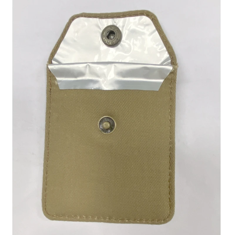 Wholesale Small Portable Custom Ashtray Bag ECO  Aluminum Foil Heat Resistant Cigarette Mini Square Pocket Ashtray Pouch