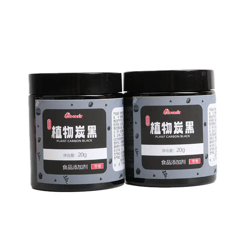Cocosir Factory Sale Carbon Black Pigment Bamboo Charcoal Powder Food Grade Activated Colorant for cake 20g